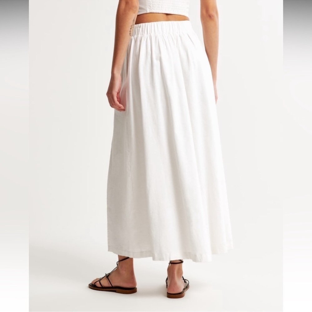 Women’s Abercrombie & Fitch Pink Slit Maxi Skirt - Picture 7 of 7